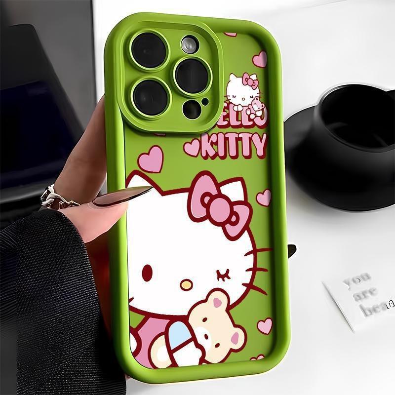 Explosive TEMU/Xiyin/TikTok Sanlio TK Cat Hello Kitty for Apple 16 Mobile Phone Case Ladder