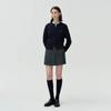 Heart Charm Wool Knee Socks - Black