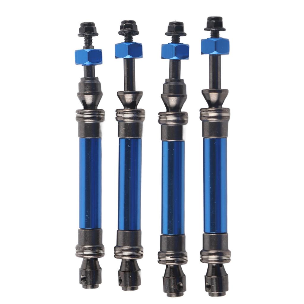 4Pcs CVD Front Rear Drive Shaft Metal Transmission Axle for Traxxas Slash 4X4 1 10 RC CarDark Blue