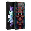 Vintage Totem Painting Hard PC Phone Case For Samsung Galaxy Z Flip 7 6 5 4 Black Cover For Galaxy Z Flip3 Foldable Fundas Shell
