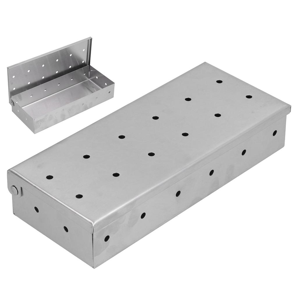 Smoker Box Vent Design High Compatibility Easily Use Durable BBQ Gadgets for Charcoal Gas Grill