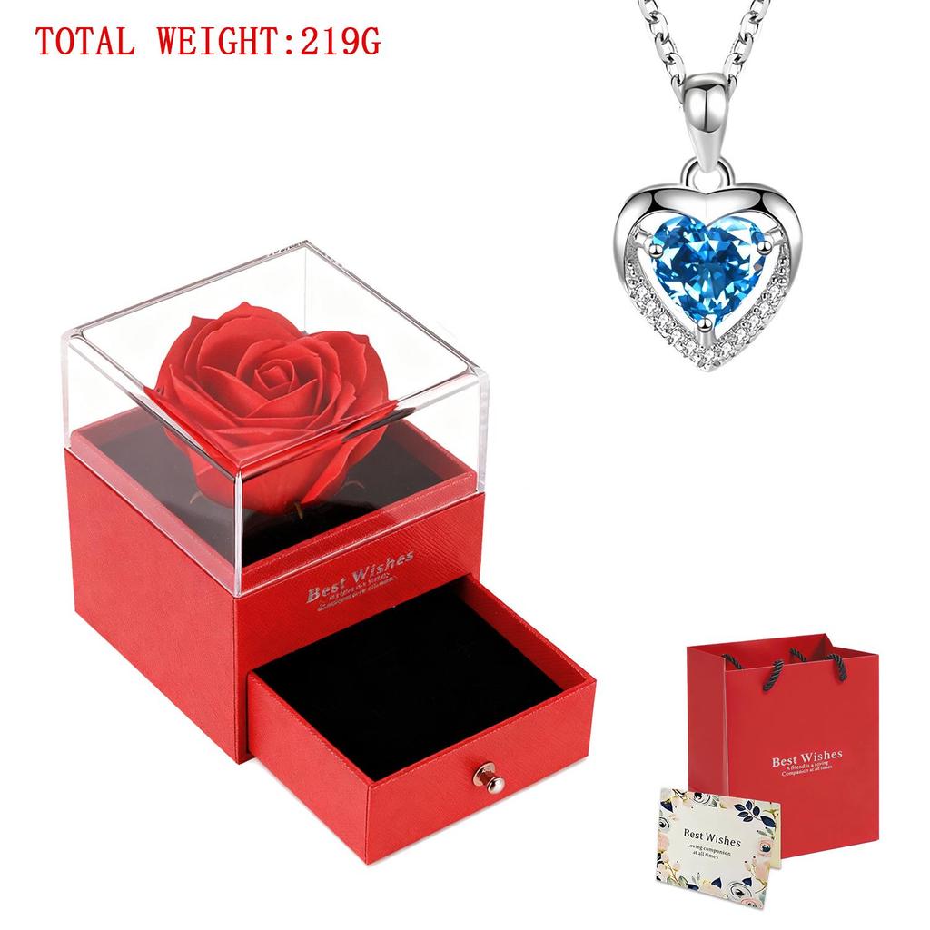 Ocean Eternal Heart Pendant Necklace for Women - Simple, Fashionable, Versatile Clavicle Jewelry