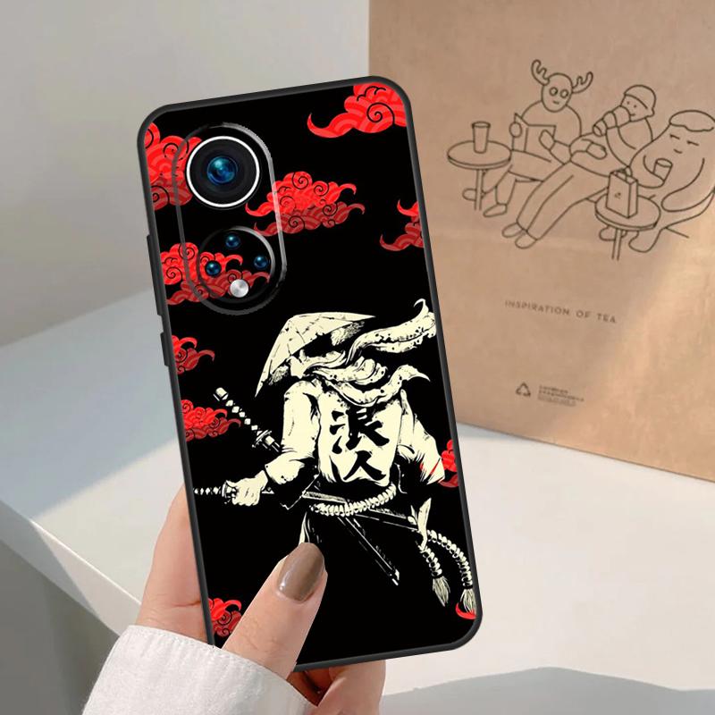 Japanese Samurai Warrior For Honor Magic 7 Lite 5 6 8 Pro Case For Honor 400 200 90 70 50 X8c X8b X9a X9b X9c X9d Win