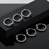 Unique Design Snake Knot Hoop Earrings Hoop Earrings for Men, Fashion Zircon Earrings, Hypoallergenic Piercing Creative Jewelry