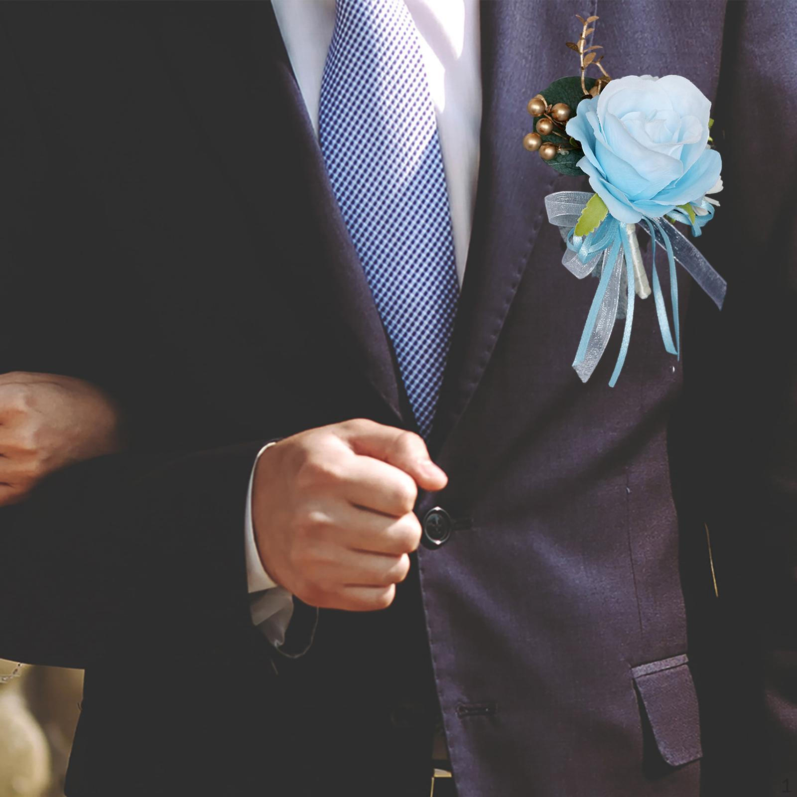 

Свадебная бутоньерка, брошь, булавка для костюма невесты, романтический жених, цветок, жених