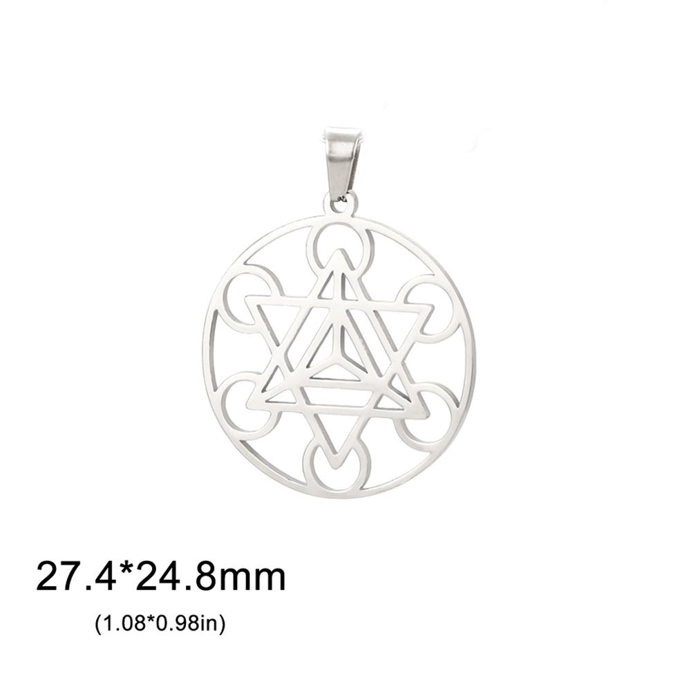 Dawapara Merkaba Pendant Star Tetrahedron Sacred Geometry Charm for Jewelry Making Stainless Steel DIY Accessories