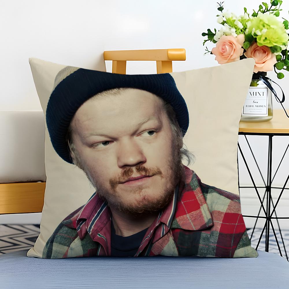 J-Jesse Plemons Cushion Cover Washable Linen Pillowcase Soft For Sofa Bed Cozy Home Room Decor
