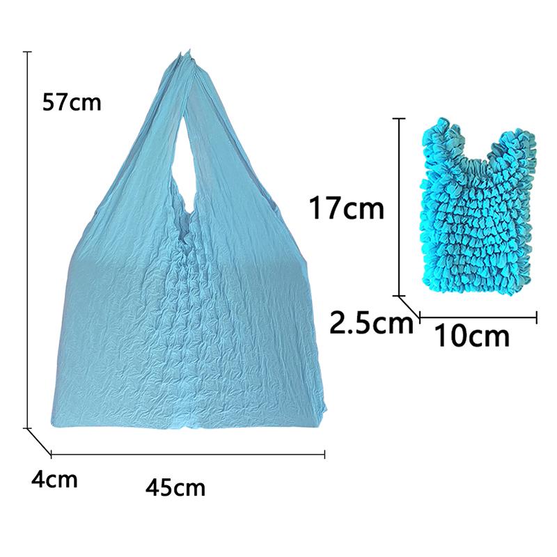 Magic Expansion Pleated Flexible Stretch Bag Large Capacity Shopping Elastic Portable Handbag Reusable Mini Tote