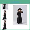 Enchanting Black Halloween Witch Costume For Kids And Adults Magical Role Play Outfit