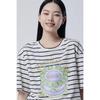Benetton ShorT Sleeve T shirT prinTing sTripe baTs99631