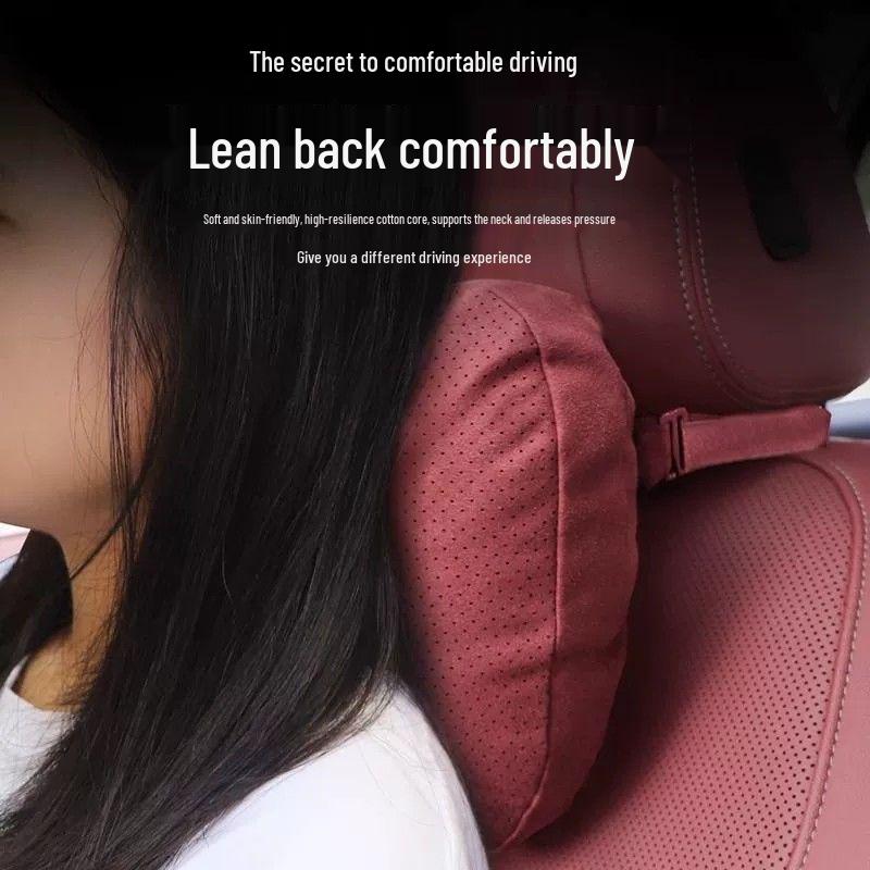 Compatible Car Headrest, Neck, and Lumbar Cushions for New BMW 5, 3, 1, 7 Series and X1-X6 Interiors