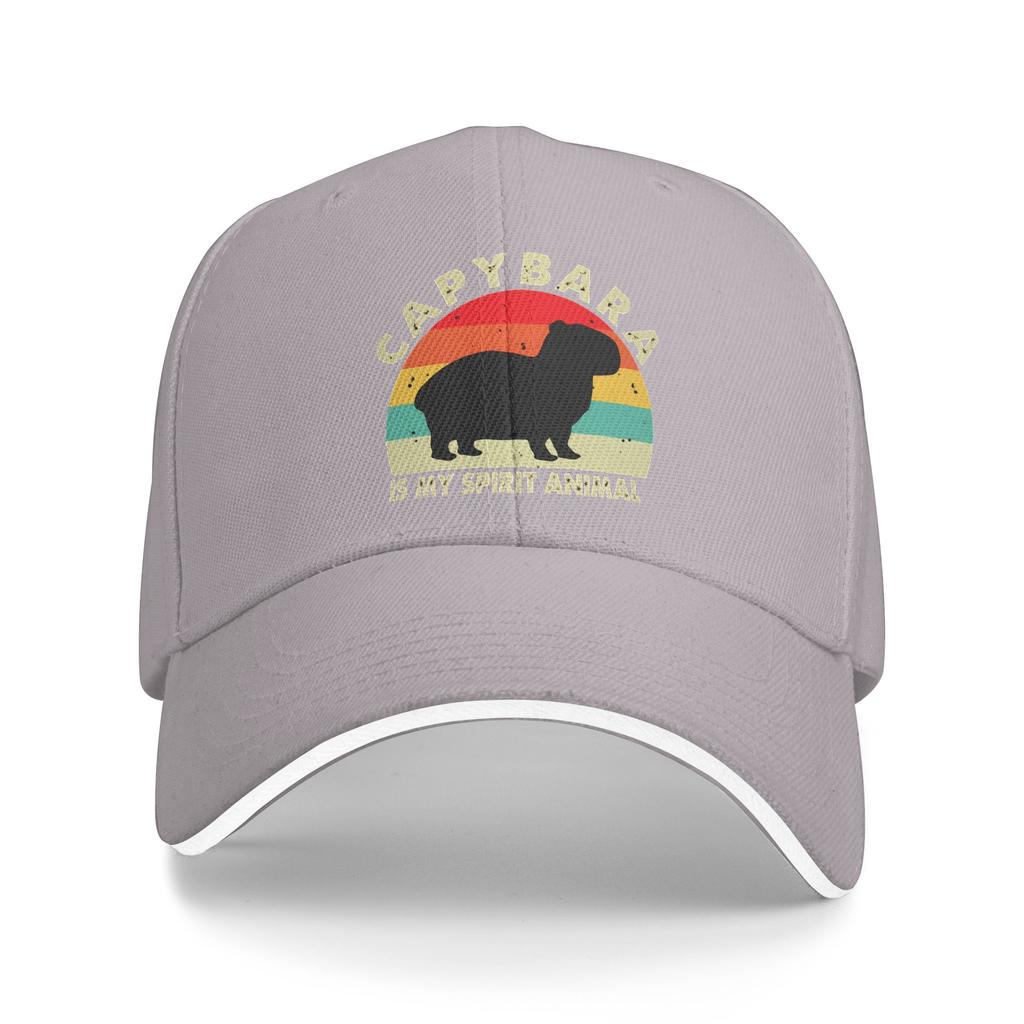 Capybara Is My Spirit Animal Casual Baseball Cap  Running Hippie Hip Hop Hats Summer Sun Visor Women Men Trendy Snapback Cap