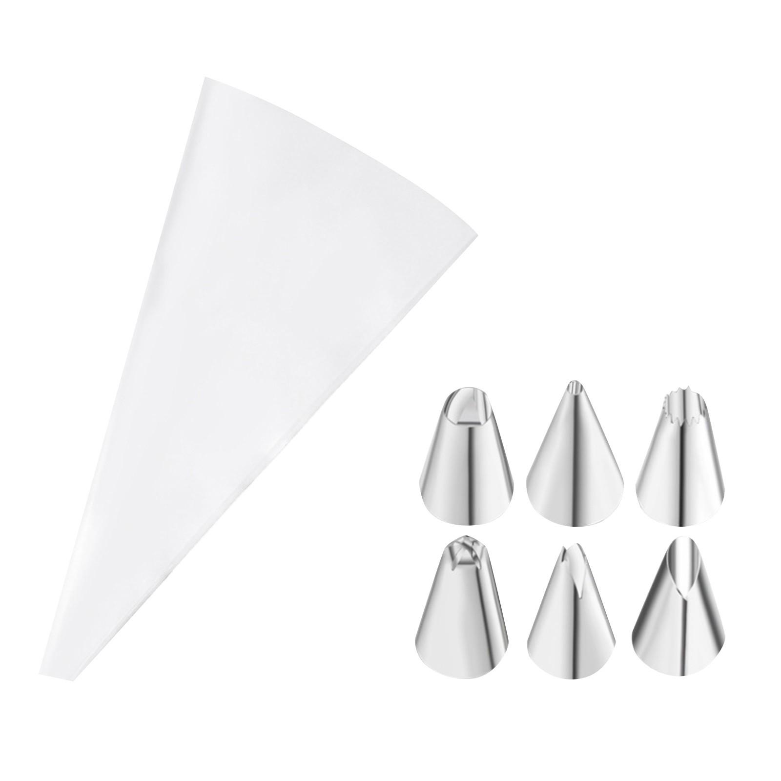 

Набор насадок для ламинирования из нержавеющей стали Инструменты для ламинирования тортов Насадка для ламинирования с кремовым клеем Утолщенный пакет для ламинирования Eva One Size белый