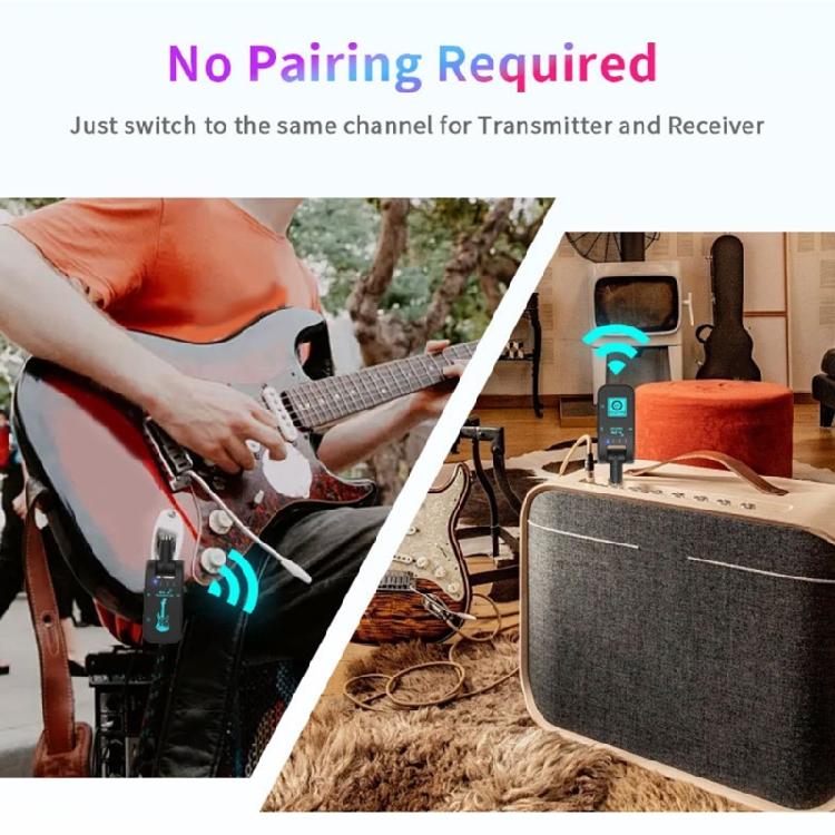 Wireless Guitar Transmitters Receiver 2.4GHz Wireless Guitar System for Guitar