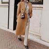 2026 Autumn/Winter Women's Double-Breasted Slim Fit Long Sleeve Turn-Down Collar Jacket