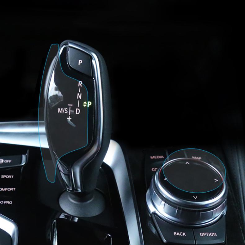 

Авто ТПУ защитная центральная консоль ручка переключения передач отделка пленка наклейка интерьер для BMW G30 G38 5 серии 2018-автомобиль 2pcs TPU Film