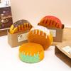 PU Jam Wood Ring Croissant Bread Model - Food Decoration Prop for Dessert Displays
