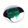 4pcs 56Mm Car Wheel Hub Stickers with Four-Leaf Clover Emblem for All Cars