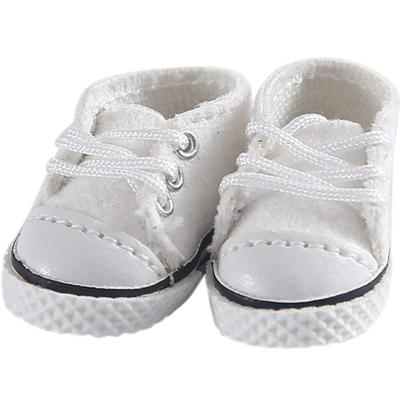 HIGHAWK 11cm Körper Schuhe, OB11 Größe, Obitsu 11, Obitsu Puppe, OB11 Schuhe, Canvas Schuhe, GSC (Weiß)