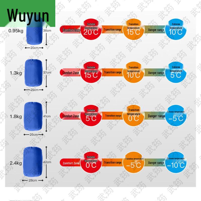 Wujun All-Season Camping Sleeping Bag
