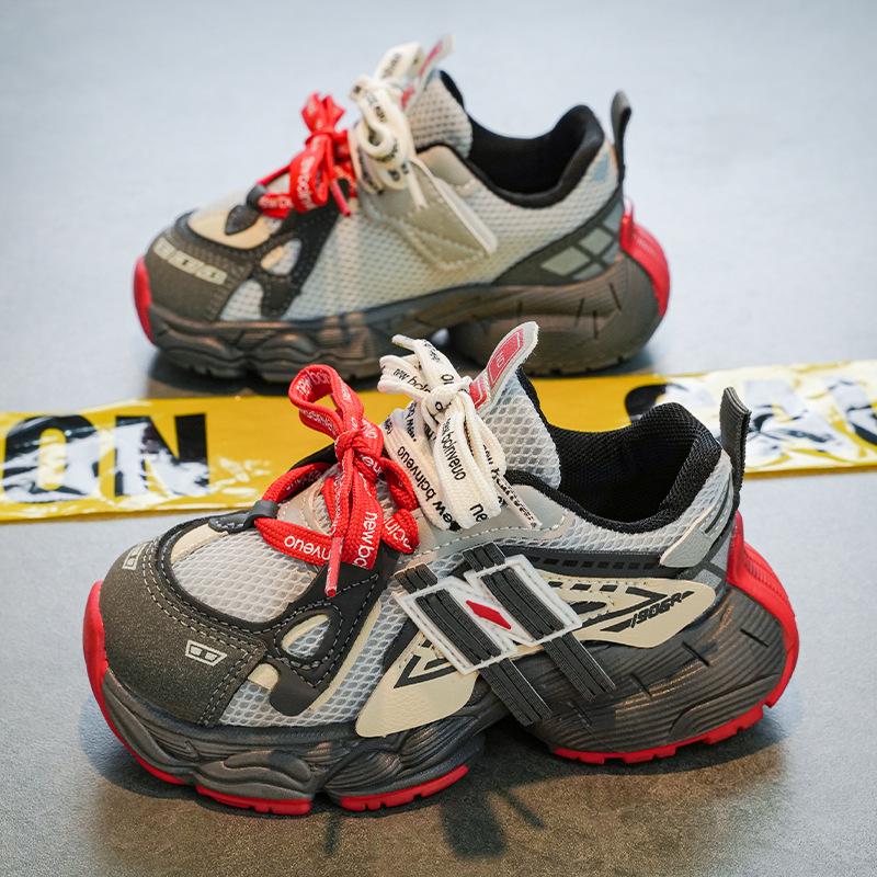 2026 Spring Kids Breathable Mesh Sports Shoes - Fashionable, Non-slip, Thick Sole for Boys & Girls