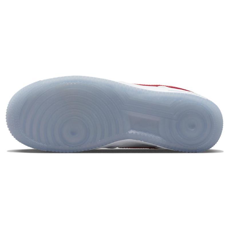 Nike Air Force 1 Low '07 Satin White Varsity Red Women's Sneakers DX6541-100