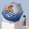 Real Sociedad FC Mini 5 Fold Pocket Umbrella Compact Lightweight Anti UV Rain Sun Protection Umbrella Portable Travel Umbrella