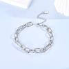 Bracelet 925 Silver Basic Braided Chain Buckle Bracelet For Women's DIY Charms Bracelet Fashion Jewelry Gifts