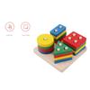 Wooden Montessori Toy Building Blocks Learning Educational Toys for Children Colorful Shapes Early Learning Kids Puzzle Toys