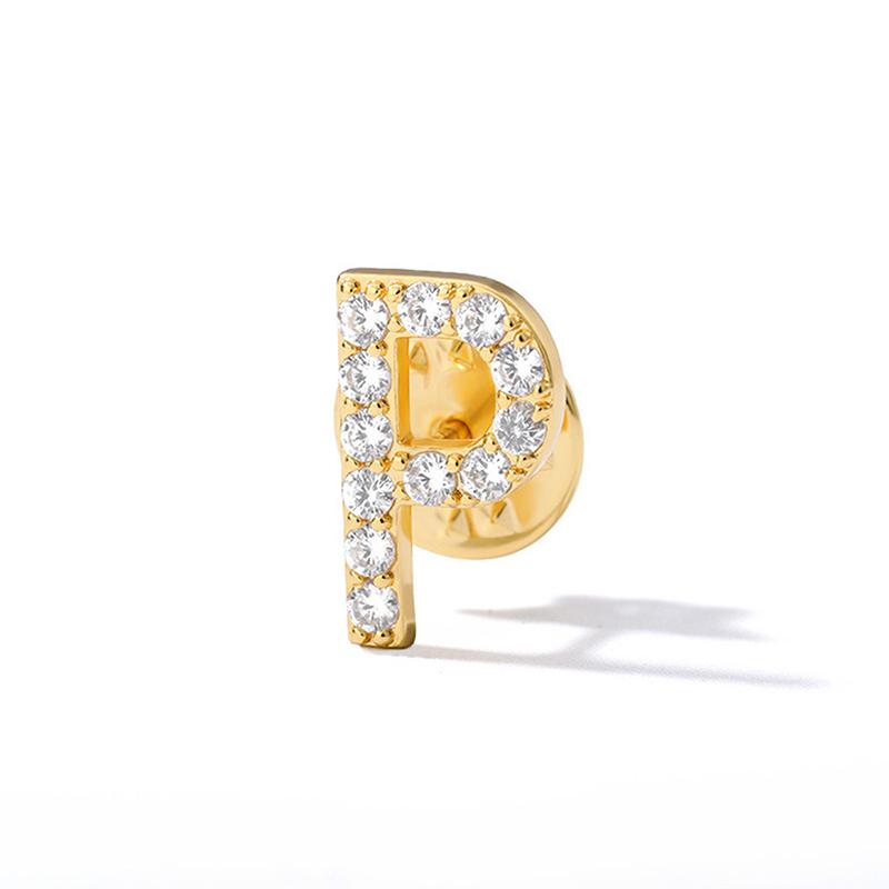 A-Z Letter Brooches For Women Initial Name Brooch Pins For Suit Shirt Collar Accessories   Brooch Jewelry