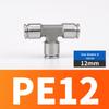304 Stainless Steel Pneumatic Quick Connectors: High-Pressure Resistant Straight Reducer and Quick Connect Tee