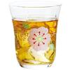 Toyo Sasaki Glass Tumbler Glass Decor Line Tumbler Set Flower Pink 230ml Made in Japan Dishwasher Safe Glass Set Glass Cup Glass Juice Glass Beer