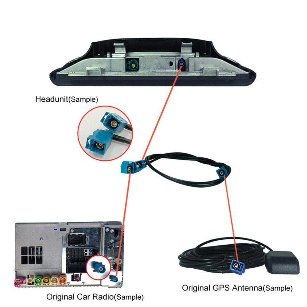 Car GPS NAVI Antenna Splitter Cable For BMW Mercedes Benz Android Audio Video