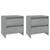 Maison Exclusive - Tables de chevet 2 pcs sonoma gris 45x34,5x44,5 cm