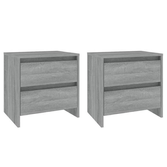 Maison Exclusive - Tables de chevet 2 pcs sonoma gris 45x34,5x44,5 cm