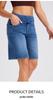 Cross-Border Cat Ear Denim High Waist Slimming Shorts with Multi-Pockets - Women's Casual Fitness Style
