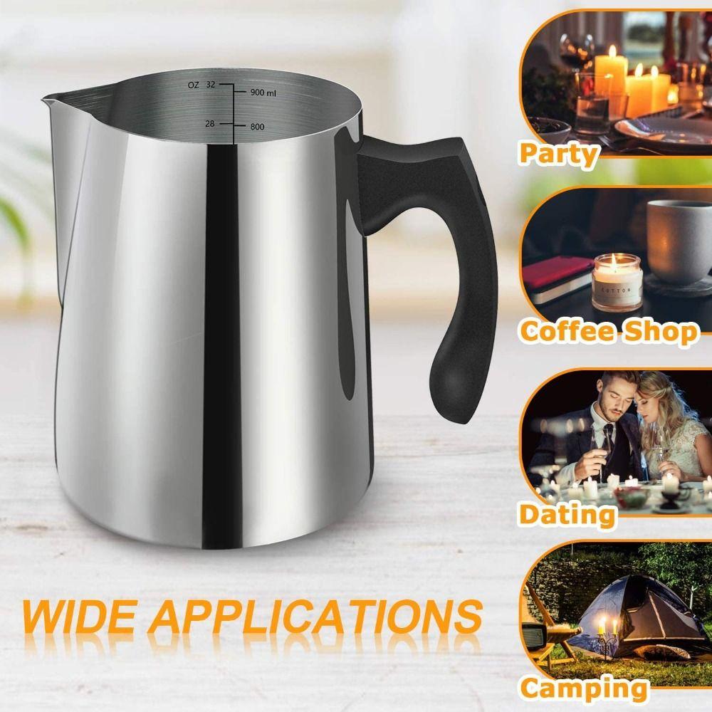 

900ML Wax Melting Cup Stainless Steel Candle Making Pitcher Durable Candle Making Pouring Pot
