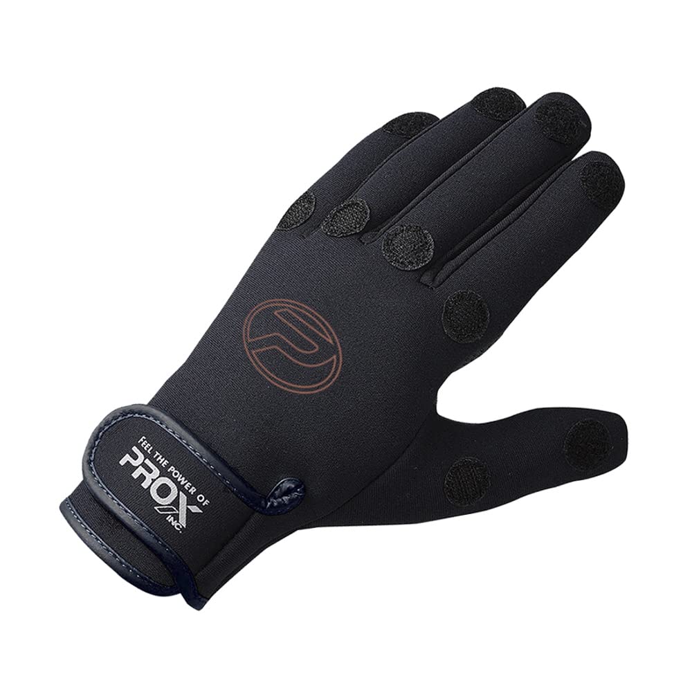 Prox Black X Free Size Five-Finger Gloves, Black,