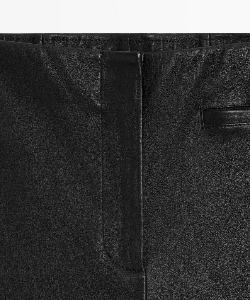 Masimodutti Lambskin Capri Pants