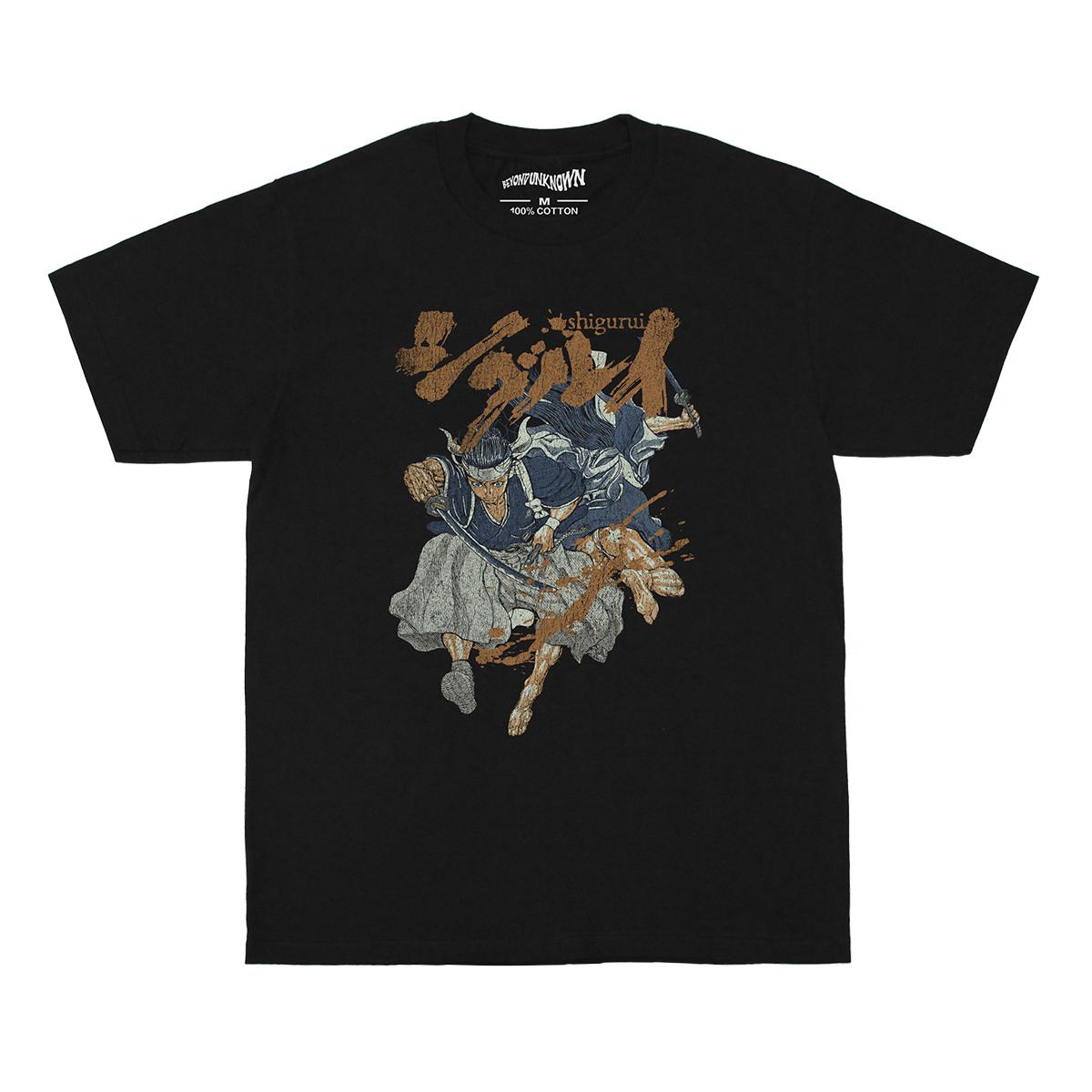 Shigurui TShirt Japanese Anime Samura Mibu Gishi Den Samurai Champloo GANTZ Cotton Loose Unisexs Short Sleeves Printed Shirts S