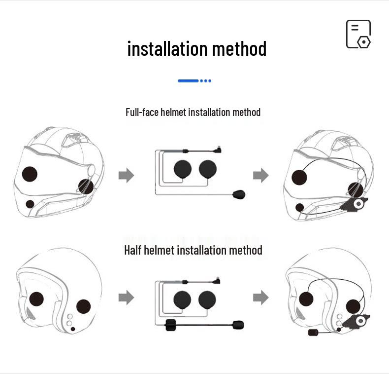 Y60 Bluetooth Noise-Cancelling Waterproof Helmet Headset