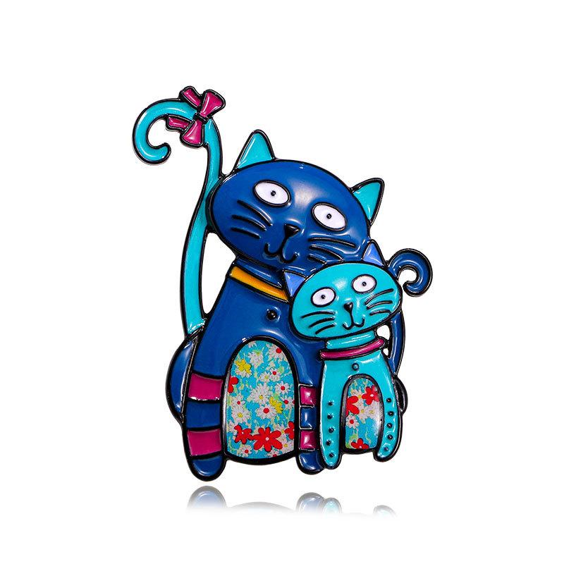 Cartoon personalized drip cat brooch niche drip animal corsage pin women's clothing accessories