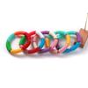 Bohemain Acrylic Twist Bamboo Stack Elastic Bracelets for Women Men 2025 Colorful Resin Tube Beads Bracelet Bangle Jewelry Gift