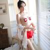 New Japanese Sex Underwear Cute Sister Witch Love Chest Piece Bundled Red Dress Set Mesh Yarn