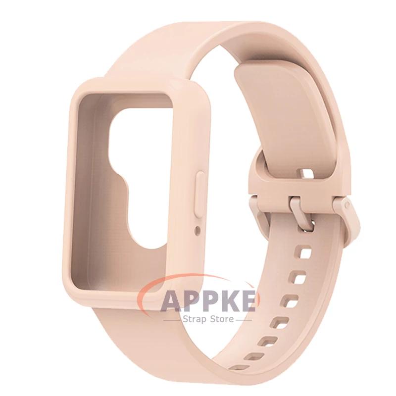 Case+Band for Samsung Galaxy Fit 3 Protective Soft TPU Cover+Bracelet for Galaxy Fit 3 Bumper Sports Strap Watch Accessories