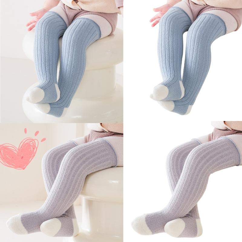 1 Pair Thick Knee High Socks Soft & Breathable Baby Warm Socks Long Stockings for Outdoor Activities, Family Gatherings