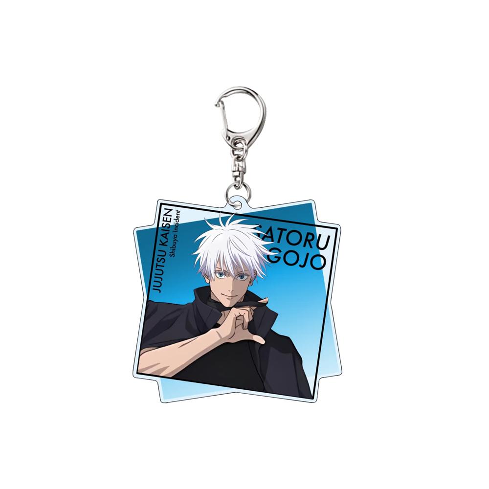 

Gojo plus Geto Jujutsu Kaisen Beaded Keychain Accessories Cute Kawaii Itadori Megumi Aesthetic Beads Nabora ideal for children and perfect for 5cm