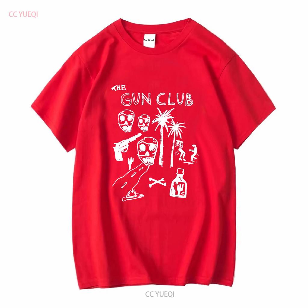 The Gun Club T Shirt Post Punk Band Sh vintage Washed Stretched graphic Unisex fashion Soft Slightly streetwear Casual
