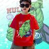 Children's T-shirt Trendy Cool Hulk Printed Pure Cotton Round Neck Parent Child Fashion T-shirt 2026 Summer New Edition