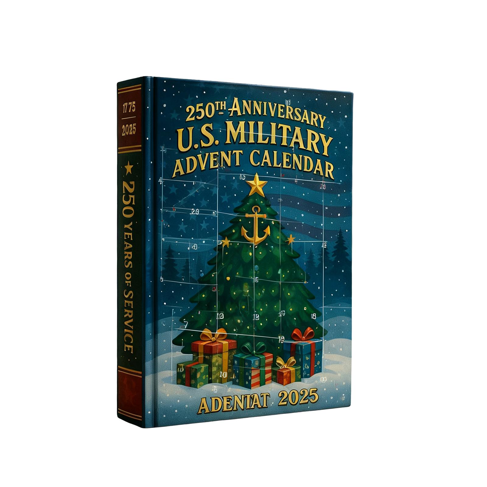 

2D Літак+літак Коробка +24шт+ Зворотний відлік до Різдва від Збройних сил США Календар-коробка для зворотного відліку One Size синій